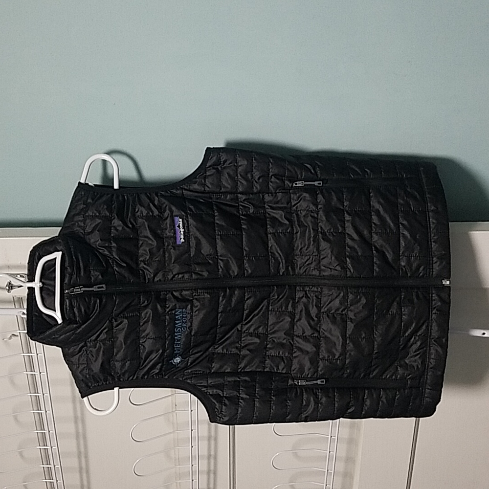 Patagonia Nano Puff Vest Black Embroidered Company Logo See Pictures Outdoor Run